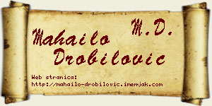 Mahailo Drobilović vizit kartica